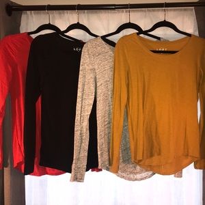 4 Everyday Loft long sleeve T-shirt’s